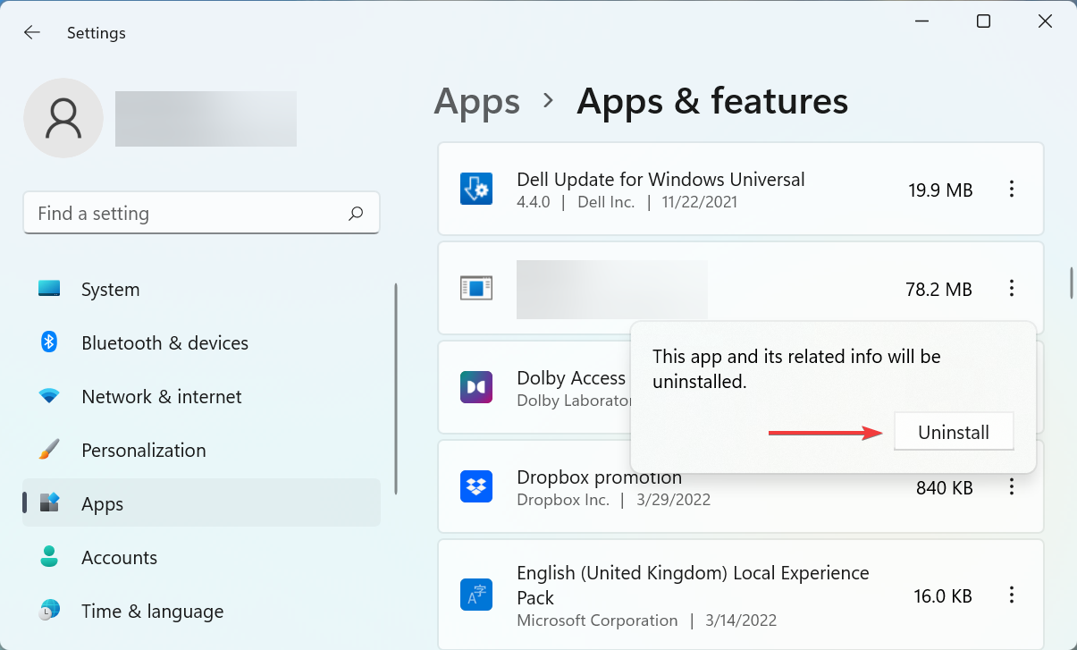 Подтверждение удаления