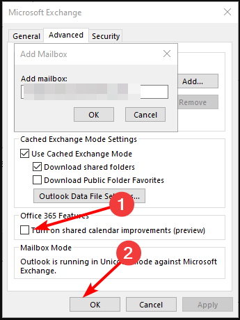 Включение улучшений общего календаря (предпросмотр)
