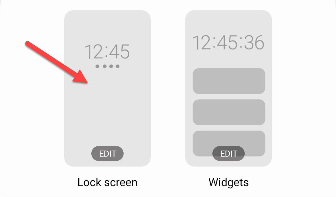 Тапните по превью экрана блокировки, чтобы редактировать ярлыки
