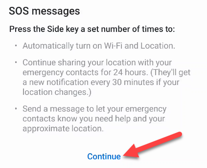 Нажмите Продолжить