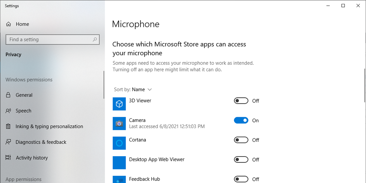 Настройки микрофона в Windows 10