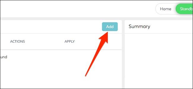 Кнопка «Add» в правом верхнем углу