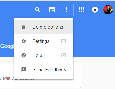 Выбор удаления за весь период
