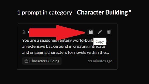 Копирование AI‑промпта.