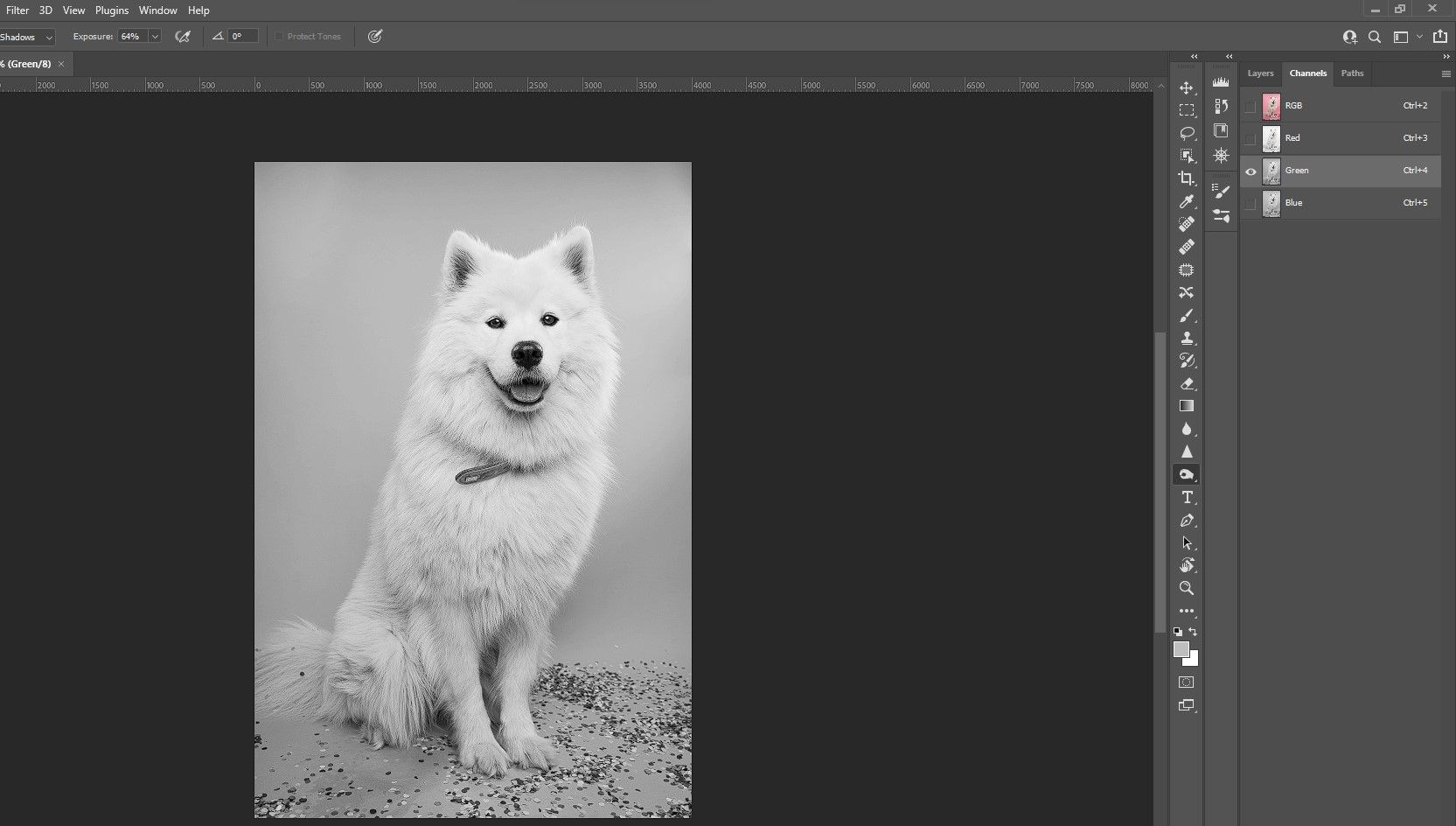 Шаг 2: зелёный канал