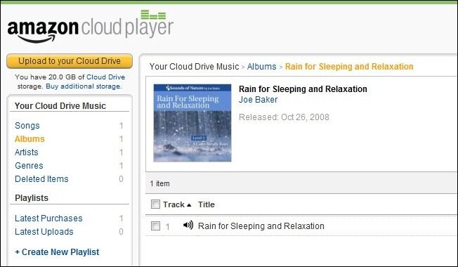 Веб-интерфейс Cloud Player — простая навигация по плейлистам и библиотеке