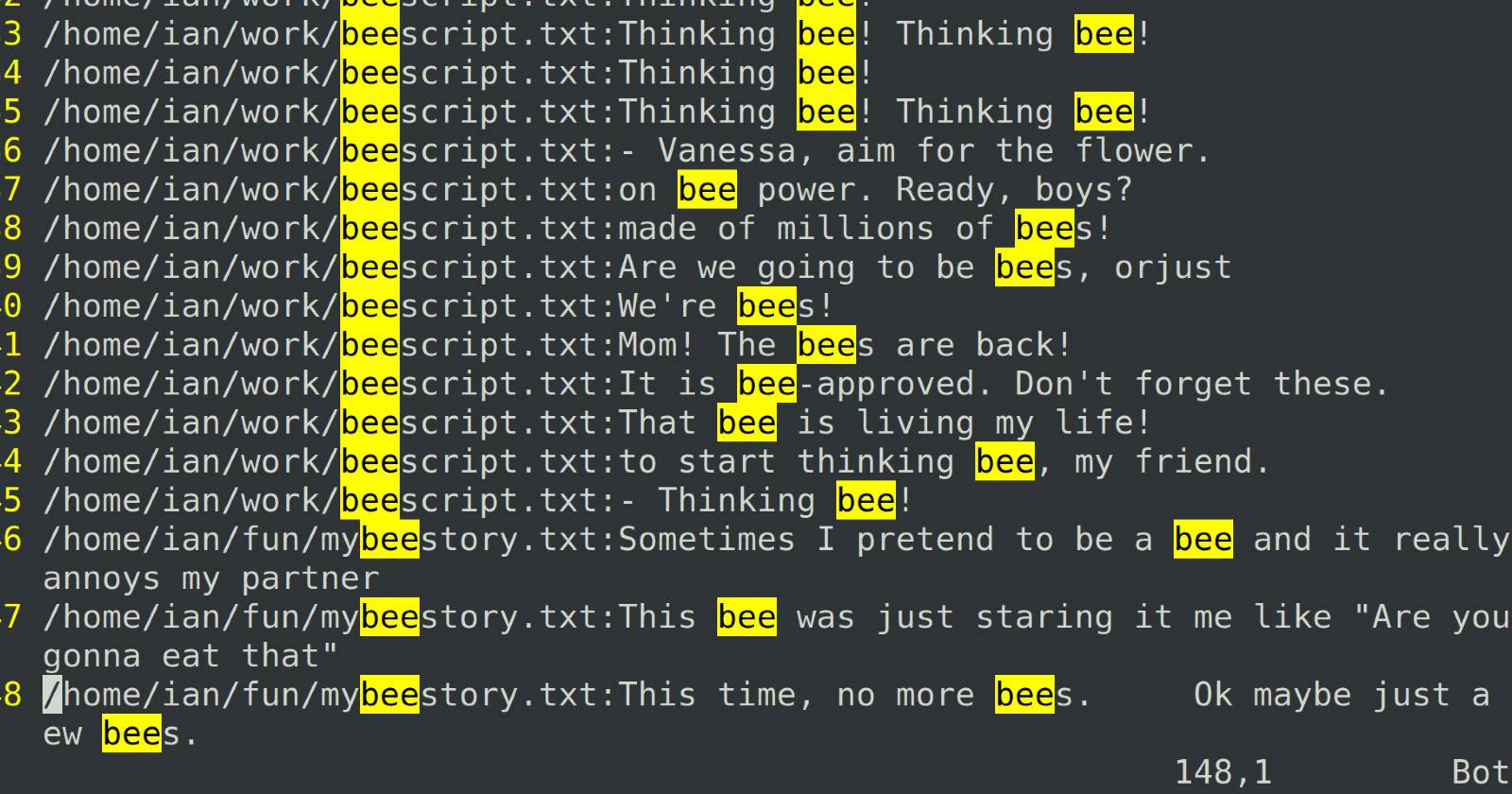 Поиск нескольких строк с помощью grep
