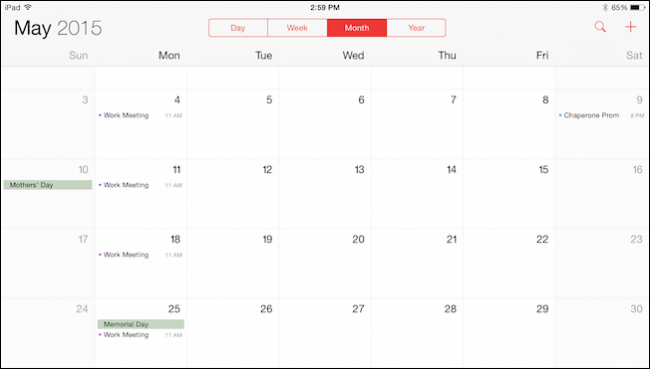 Синхронизация событий с iPad через iCloud