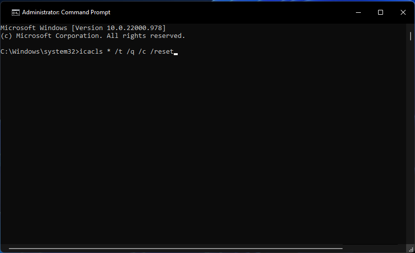 Команда icacls в cmd