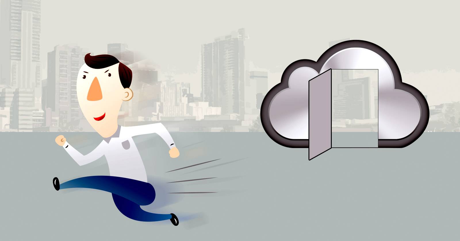 Выход из iCloud: иллюстрация с устройствами и облаком