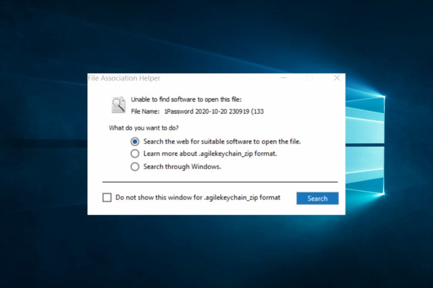 Как удалить File Association Helper