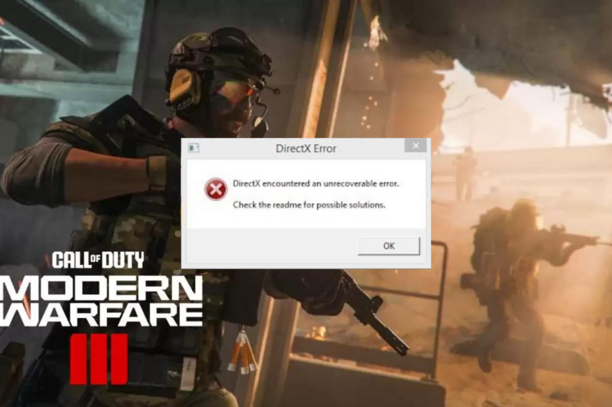 Как исправить ошибку DirectX в MW3