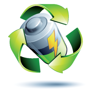 Ноутбук на столе: вид сбоку с индикатором уровня заряда и вентиляцией на корпусе