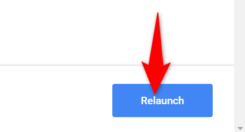 Нажмите Relaunch после изменения флагов