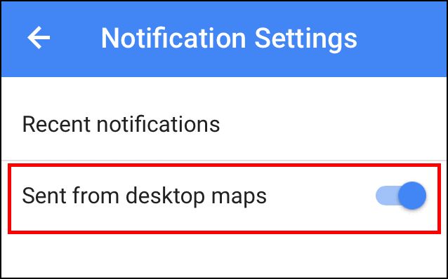 Веб-интерфейс Google Карт с подсказкой «Отправить на устройство»