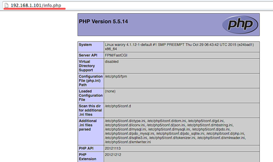 PHP работает