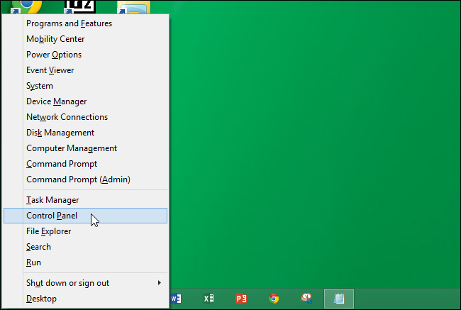 Окно Панели управления с выделенным разделом «Оборудование и звук»