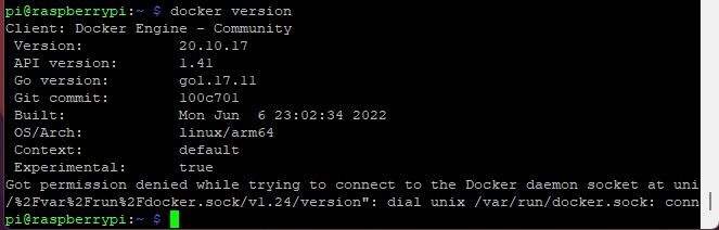 Установка и проверка Docker на Raspberry Pi