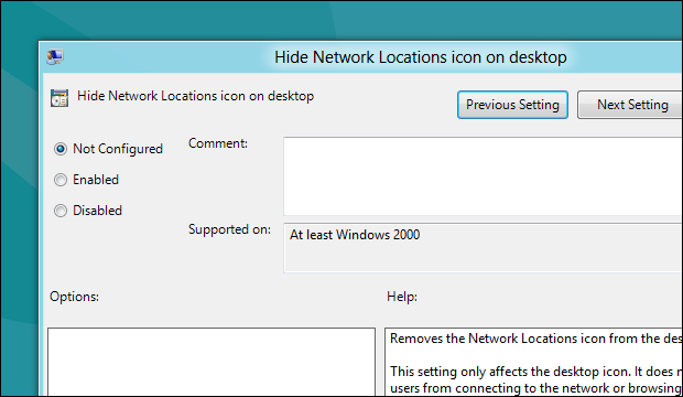 Окно редактора локальной групповой политики с выбранной настройкой