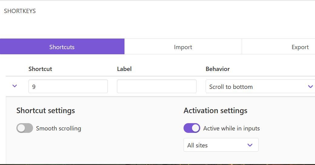 Расширение Shortkeys в Firefox
