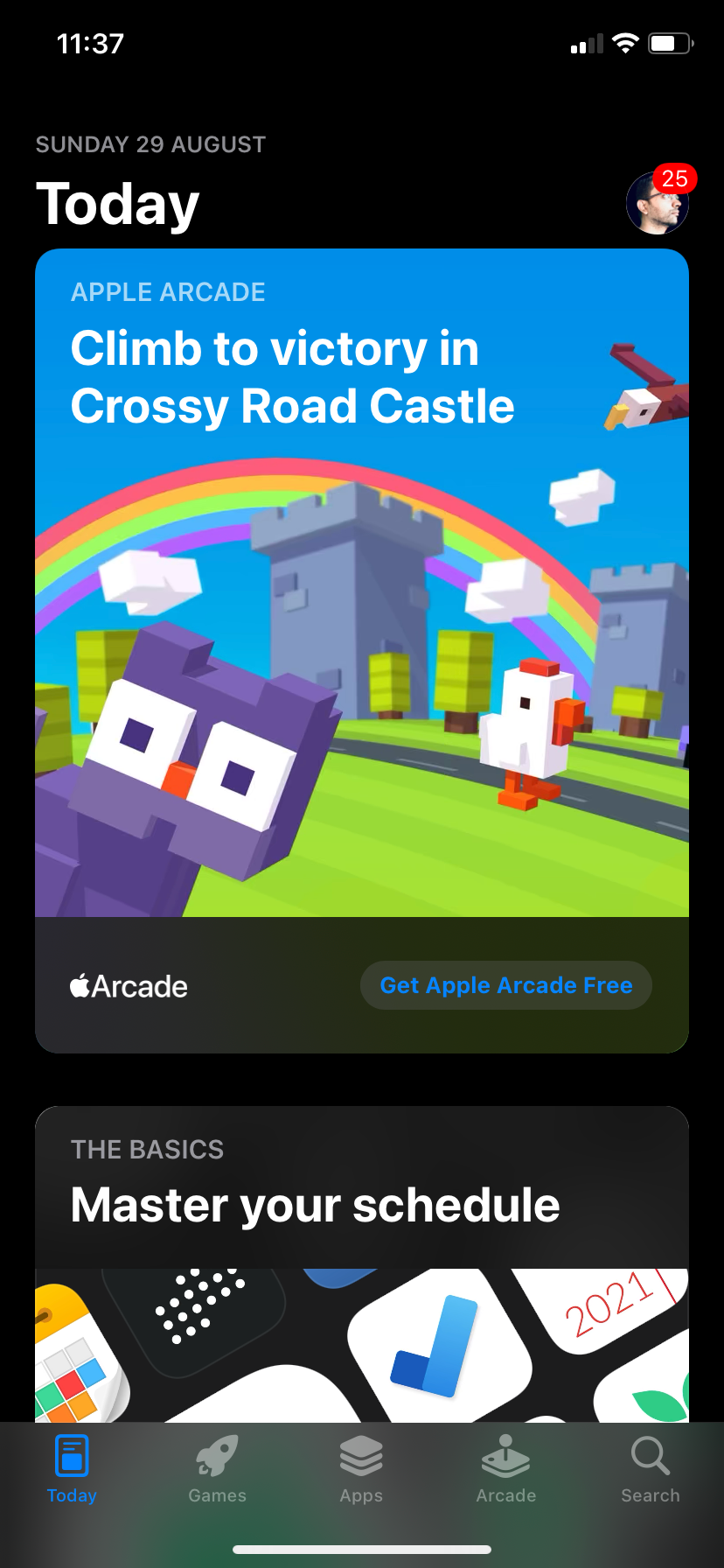 Главный экран App Store.