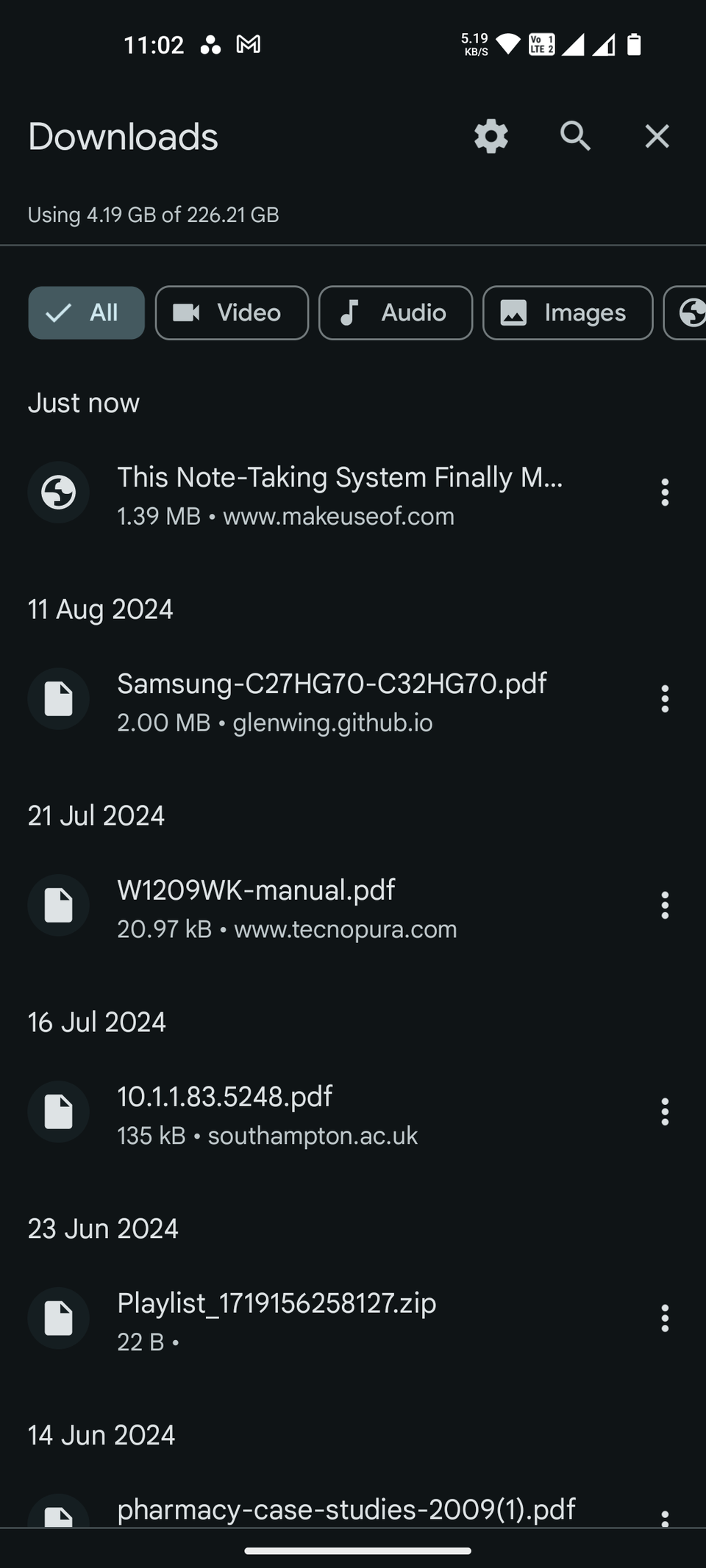 Просмотр загрузок в Chrome на Android