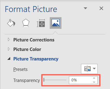 Установите прозрачность 0%