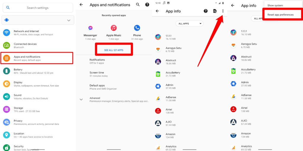 Corriger l'erreur « Application non installée » sur Android