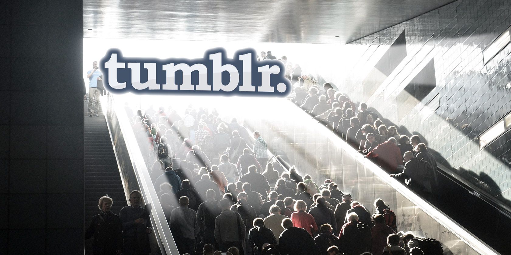 описательное изображение: человек просматривает ленту Tumblr