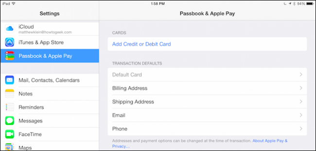 Экран: выбор карты из iTunes