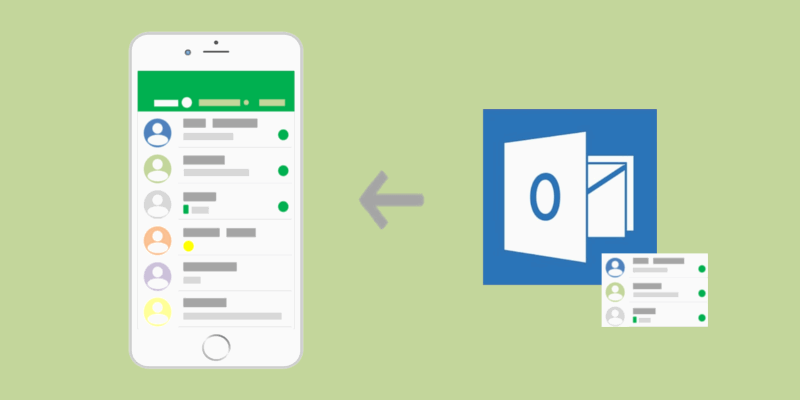 Синхронизация контактов Outlook с iPhone