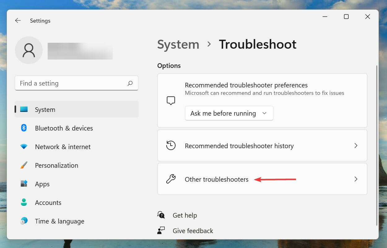Other troubleshooters
