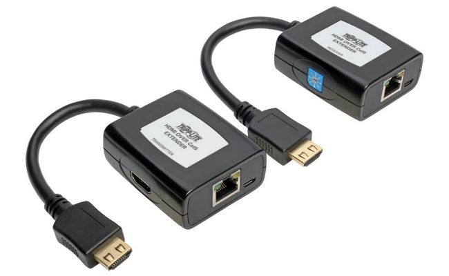 Триггерный блок HDMI экстендера на стенде.
