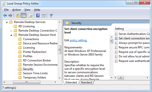 Local Group Policy Editor