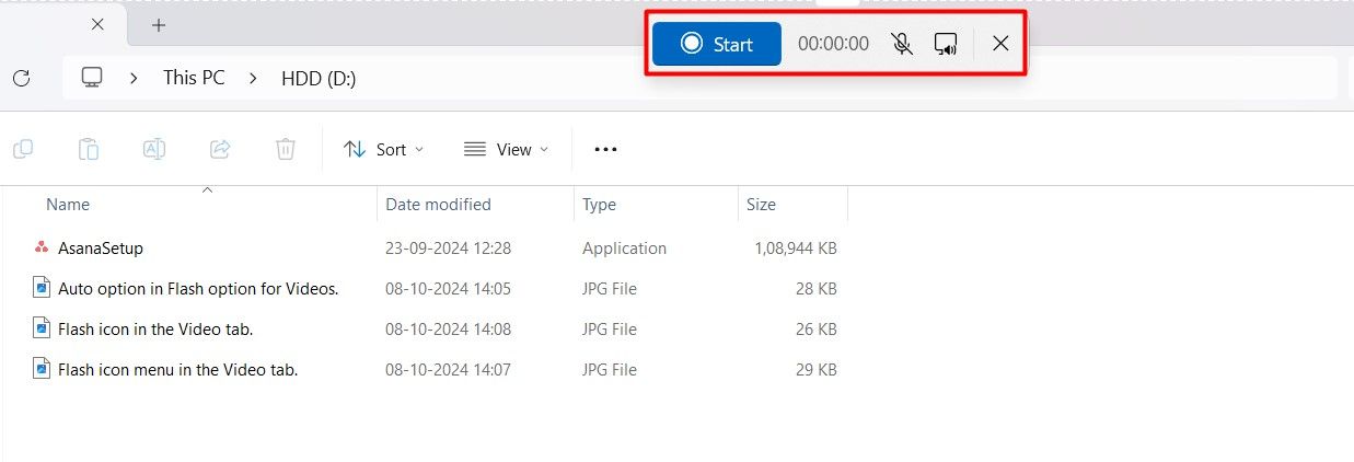 Меню записи в Ножницах (Snipping Tool).