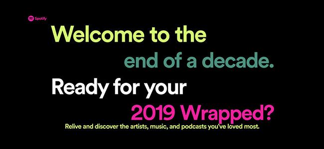 Сайт Spotify Wrapped с примерами статистики прослушиваний