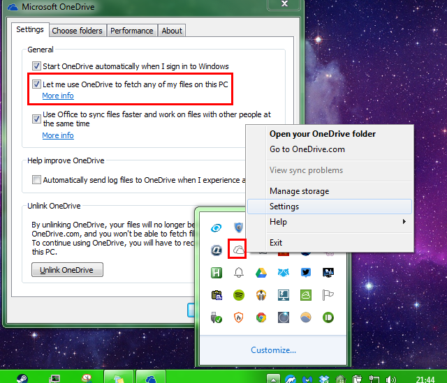 02-OneDrive-Settings-Remote
