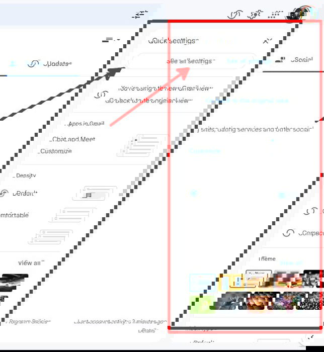 Vacation Responder Gmail Quick Settings