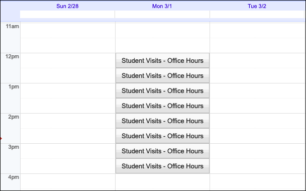 Доступные слоты для записи