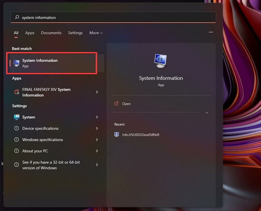 Окно System Information с указанием режима BIOS Mode