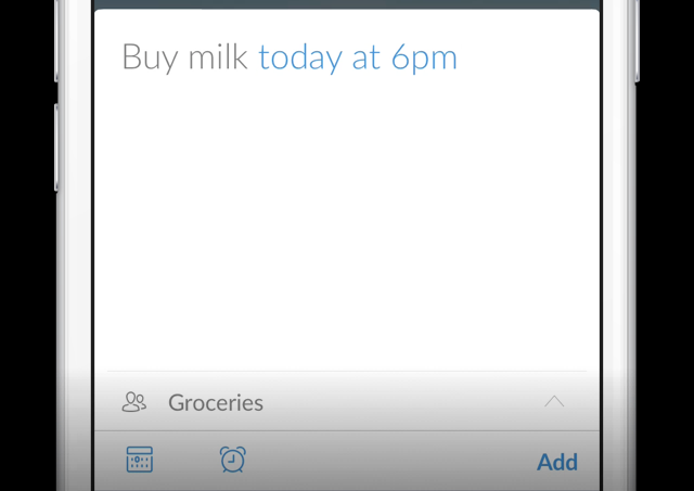 Быстрое добавление задачи голосом в Wunderlist