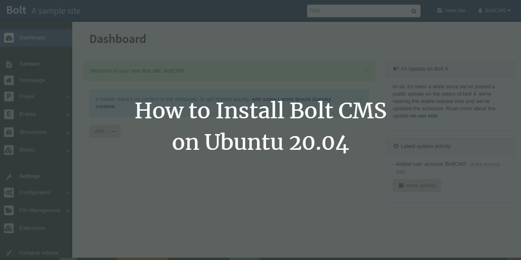 Bolt CMS на Ubuntu 20.04 — Nginx и SSL
