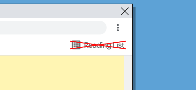 Как убрать Reading List в Google Chrome