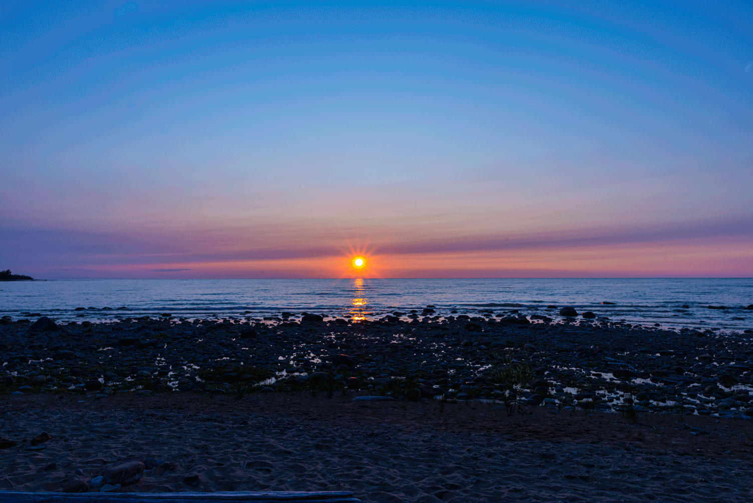 Результат анимации заката
