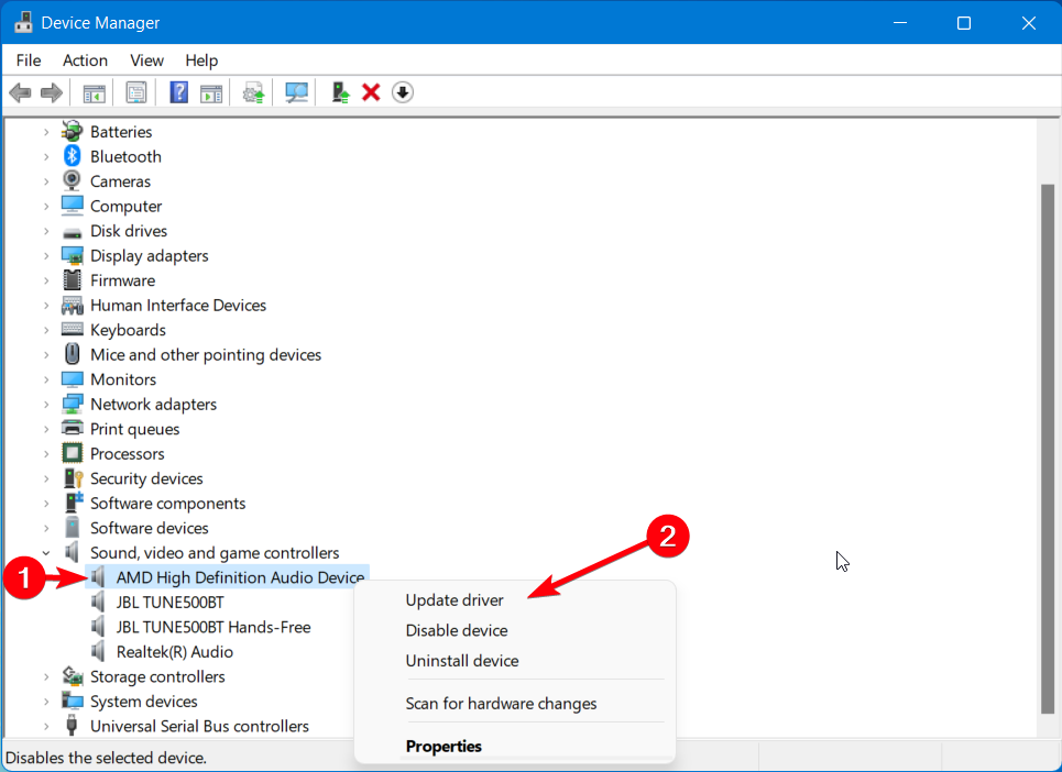Обновление драйвера