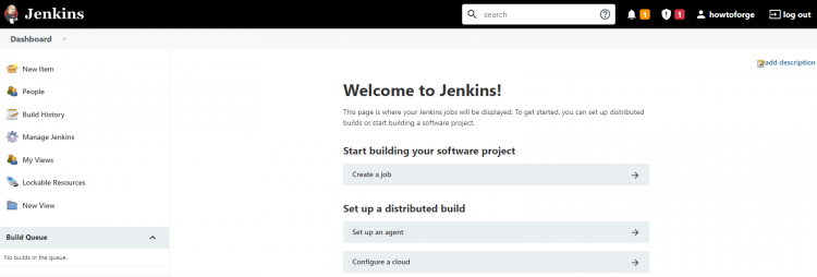 Панель управления Jenkins