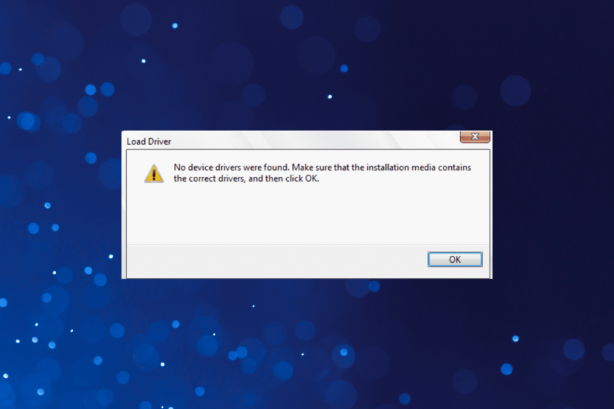 Исправление: No signed device drivers were found в Windows