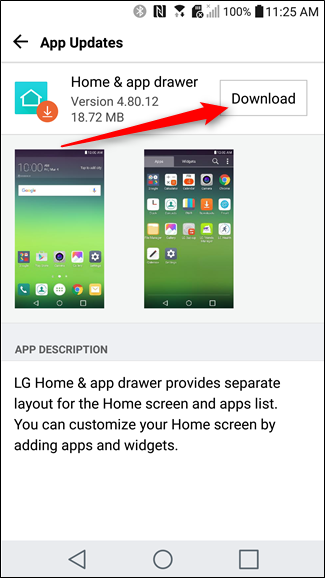Подтверждение установки дополнения для ящика приложений