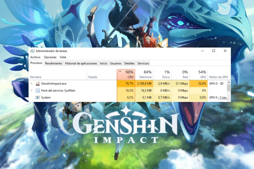 Genshin Impact: как снизить загрузку CPU