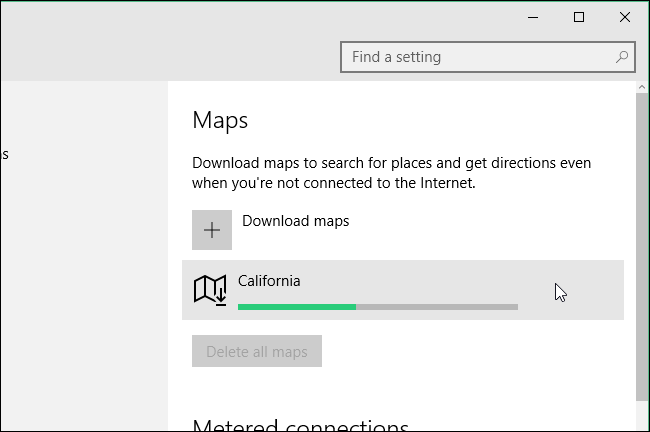 Indicateur de progression de téléchargement de cartes